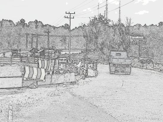 the road took a detour