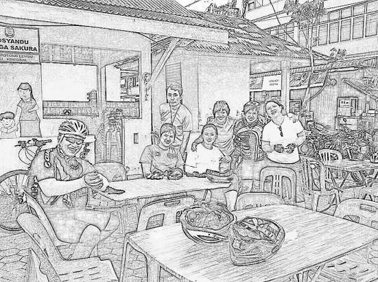 at the open air street market 