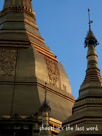 evening light - sule pagoda