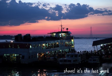 sunset @ pansodan jetty