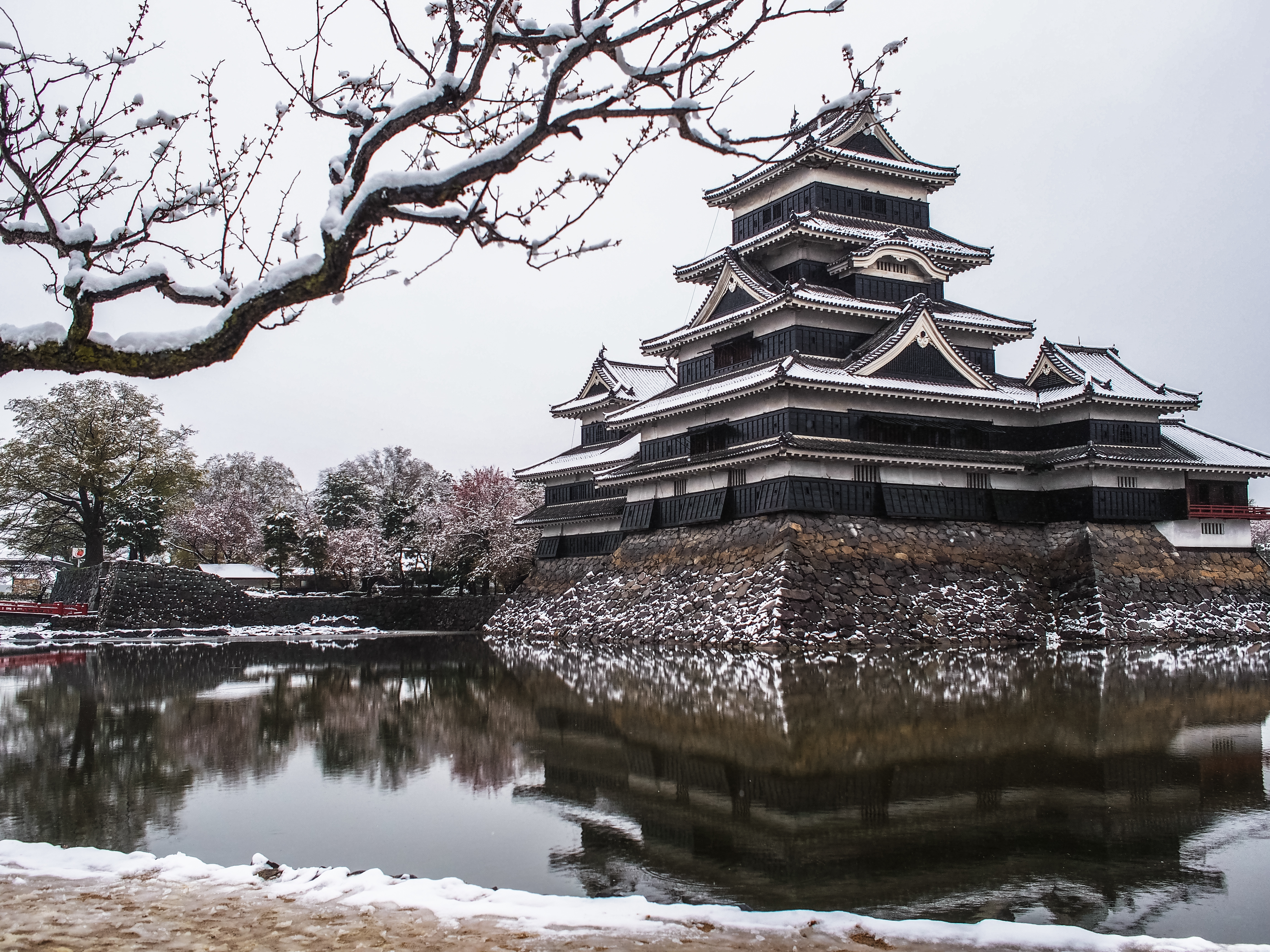 matsumoto castle - postcard view