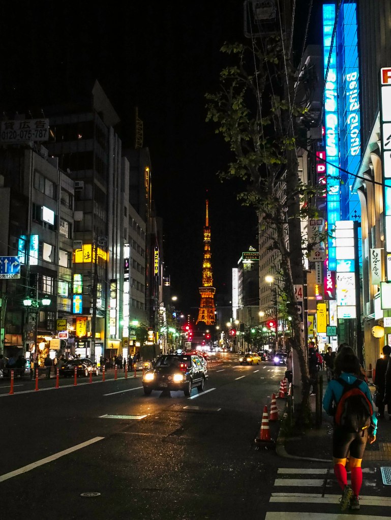 tokyo tower from the sleazy side of roppongi