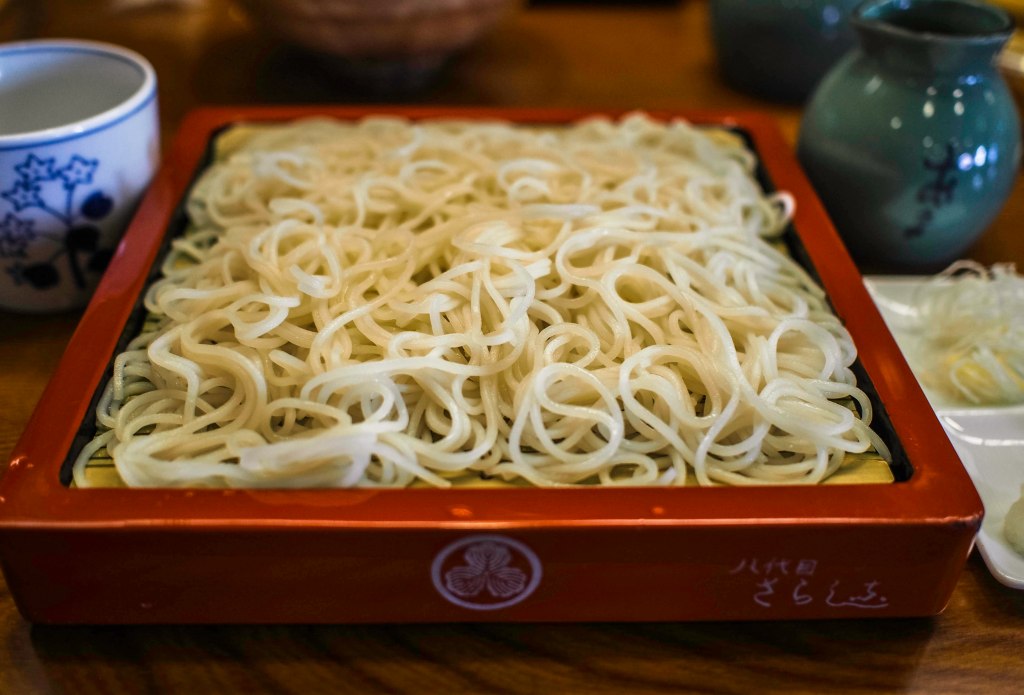 the soba is white