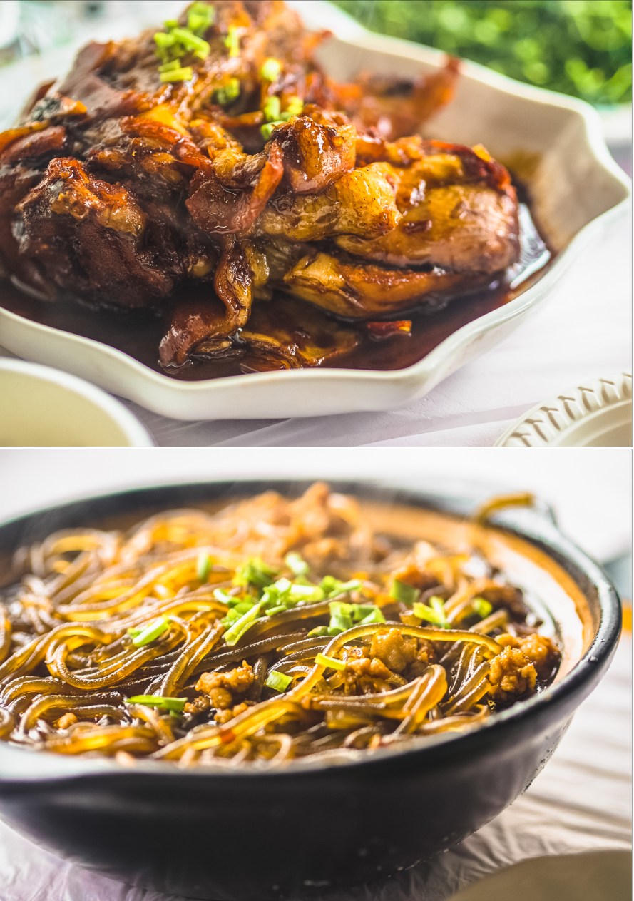pork knuckle and shanghai noodles