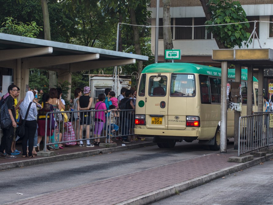we got to try the minibus @ saikung