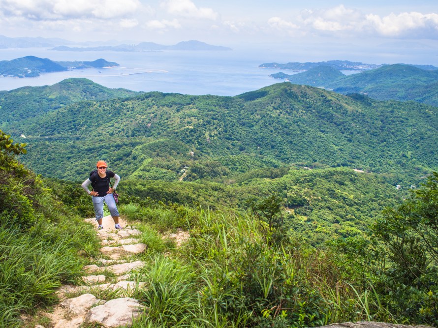 climbing lantau's sunset peak