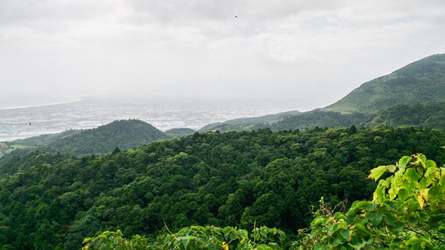 on the way, up the hills