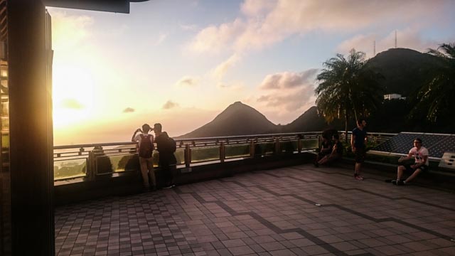 sunset reservoir view