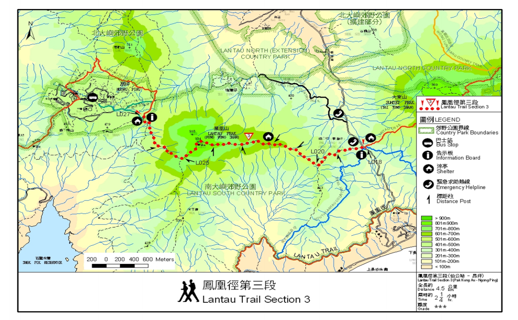 lantau peak map