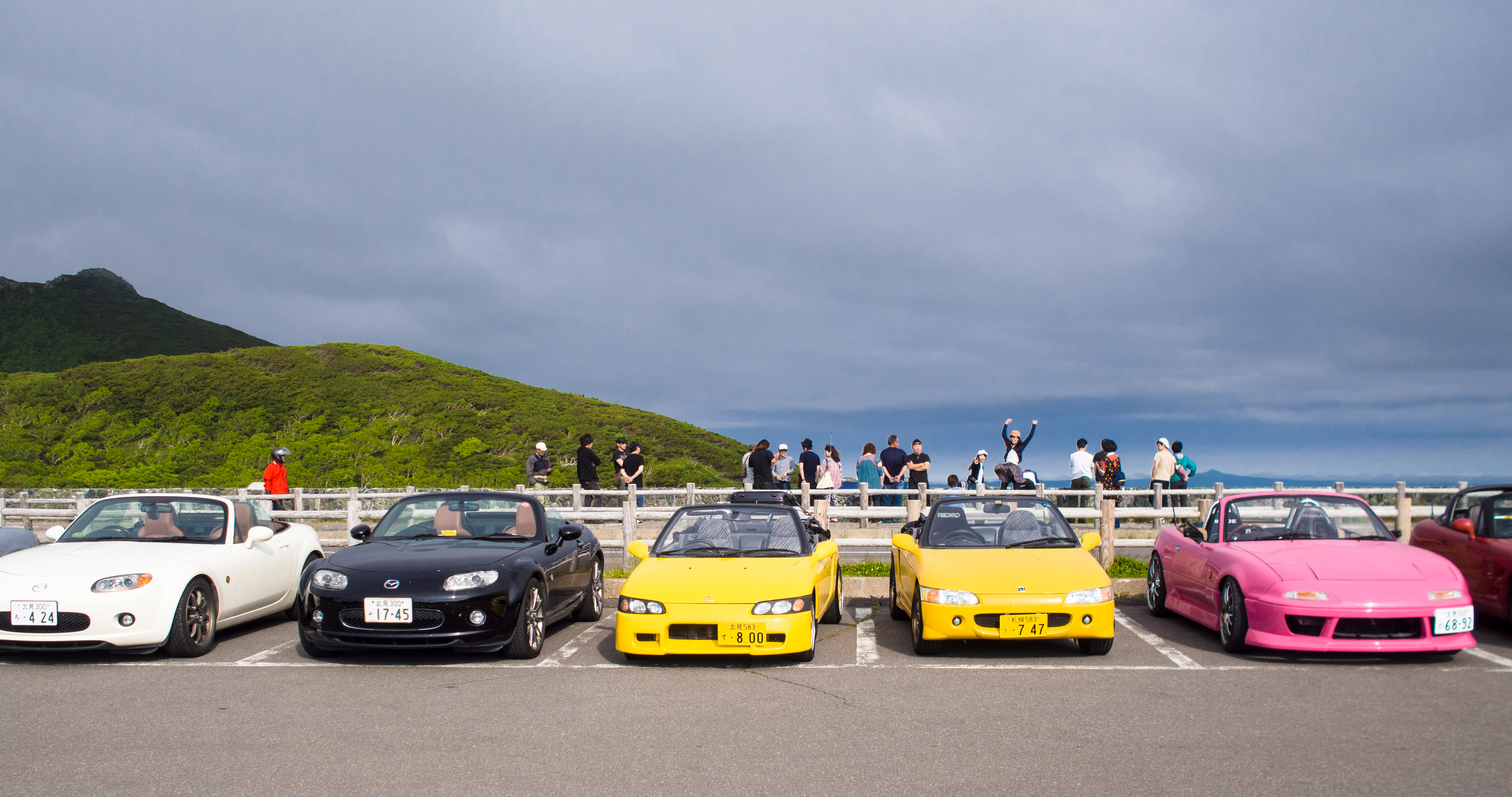 these sports cars made a pact to take a photo together 