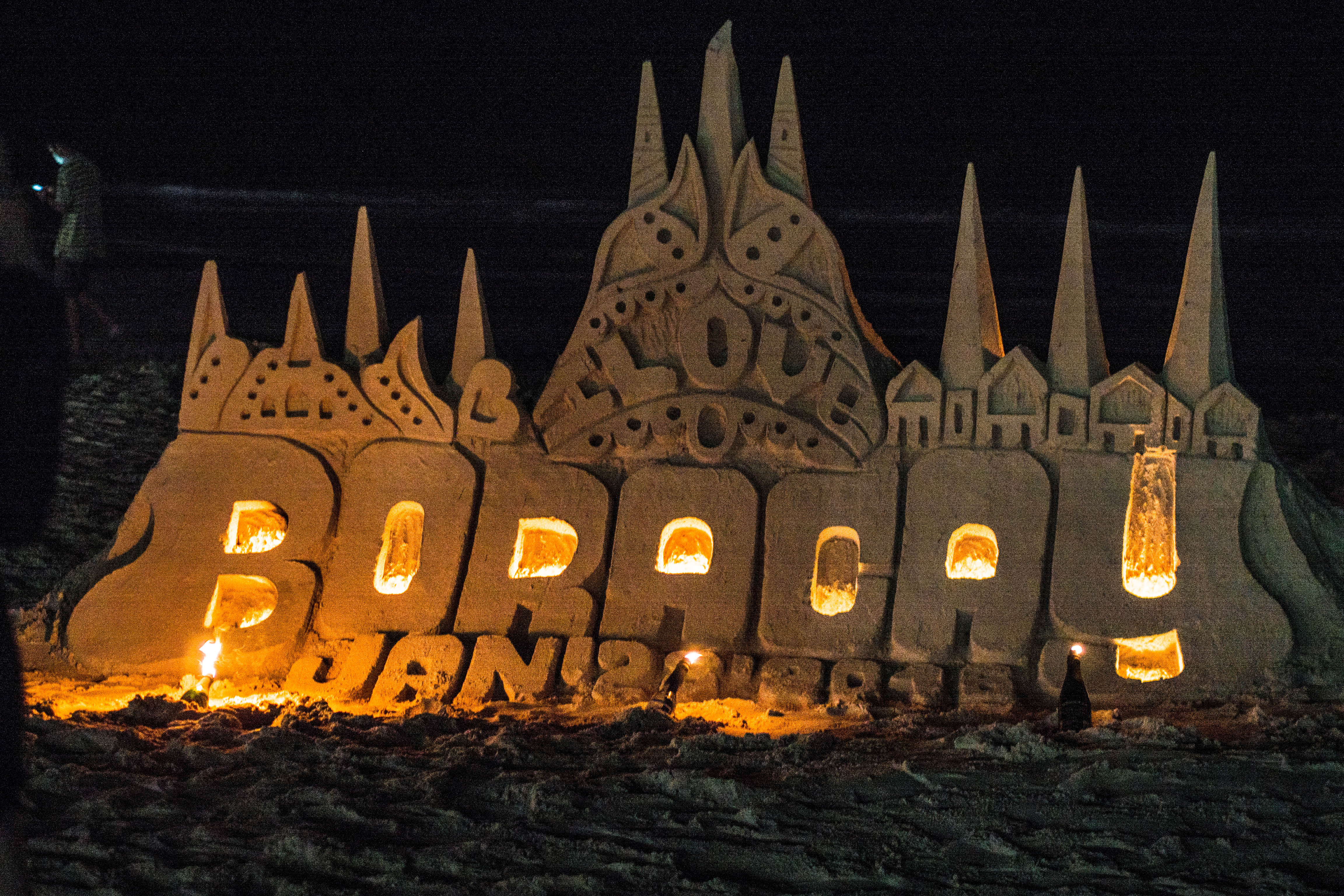 sand sculpture - pay a small fee to be photographed with it