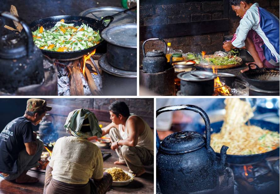 lunch preparation - underway