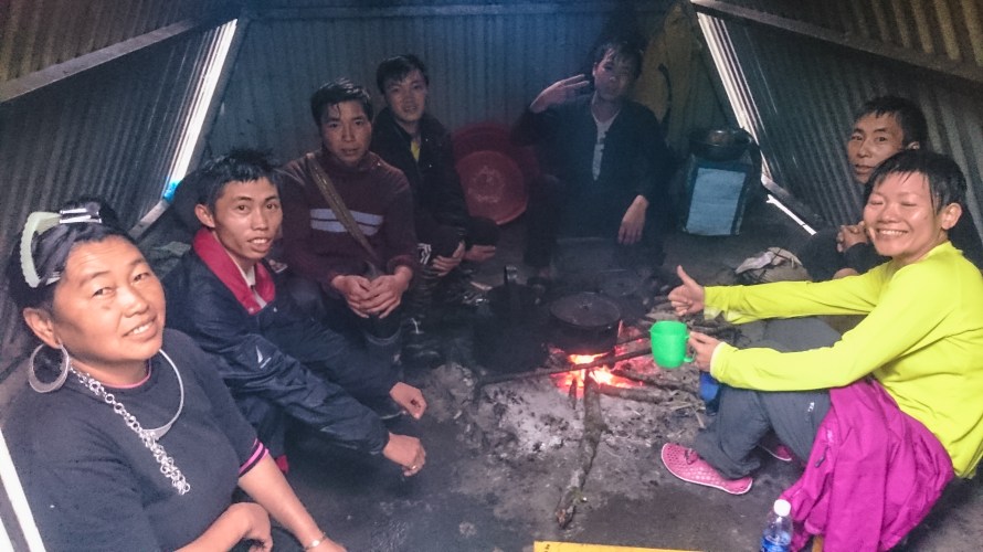 the first campsite cooking shed