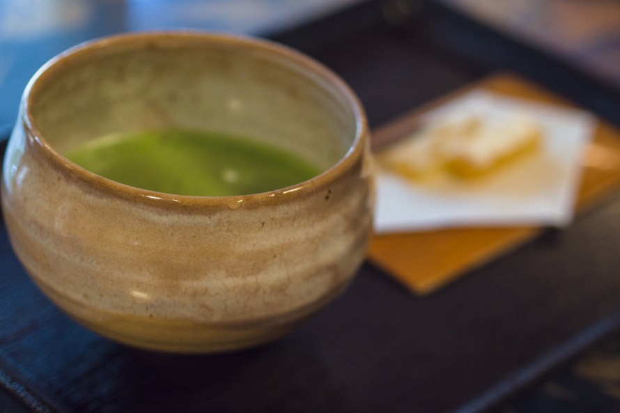 green tea -close up