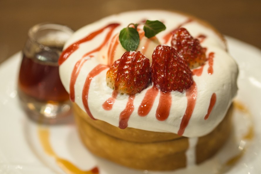 souffle pancake - hoshino cafe 