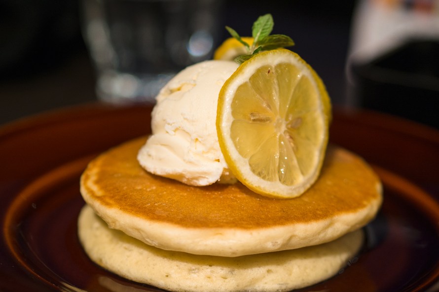 yummy pancake on a mountain